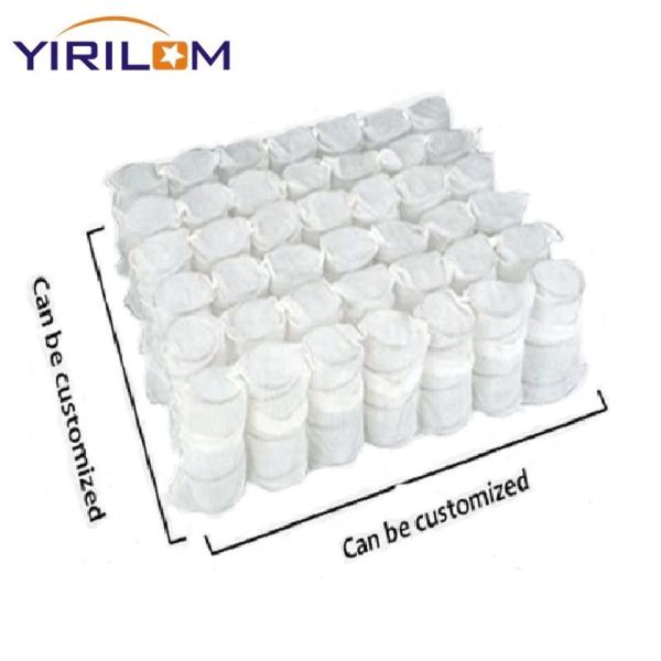 White Roll Non Woven Fabric Packed Pocket Spring Unit For Sofa Cushion