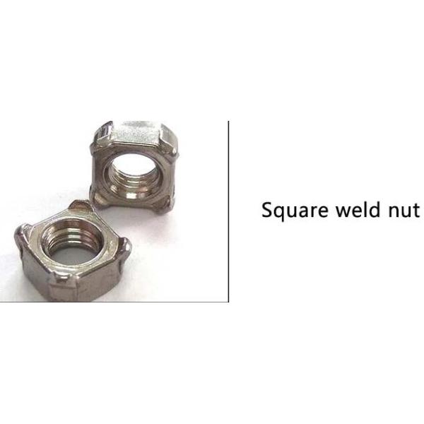 DIN928 Square Weld Nut / Automobile Industry Stainless Steel Nuts Four Angle Welding