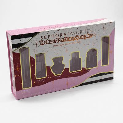 Caixa de empacotamento de papel do presente da cor de CMYK para a garrafa de perfume 100ml 50ml 30ml