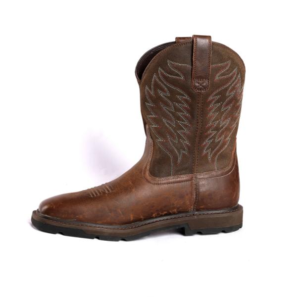 Upper Hazard Resistant Goodyear Safety Footwear PU Outsole Nylon Fabric Construction Steel Toe Safety Shoes