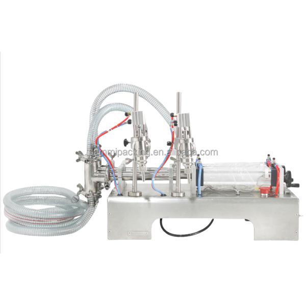 Полная пневматическая двойная столовая машина для наполнения жидкостью с точностью наполнения 1%