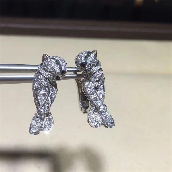 C leopard Earrings  18k gold  white gold yellow gold rose gold bracelet  Jewelry factory in Shenzhen, China