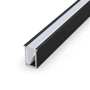 Square Recessed LED Profiles , LED Strip Aluminum Channel 6063 Alloy Material