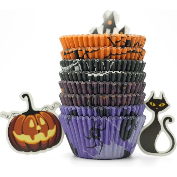 Halloween Cupcake Liners Food Grade Baking Paper Cup Muffin Cupcake Holders