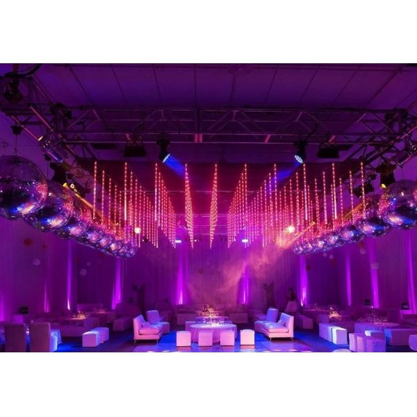 1000mm LED Meteor Lights RGB Full Color Milky White Tube for Outdoor Decorative Application