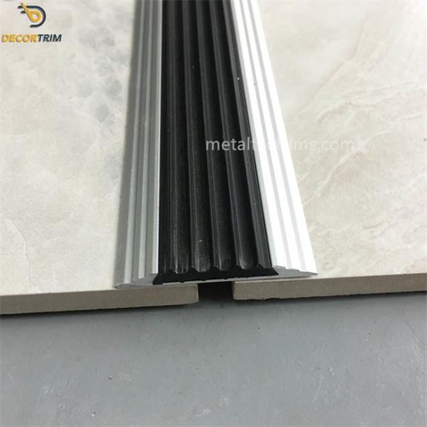 Matt Silver Floor Transition Strip Trim With Anodized Polished Brushed Surface