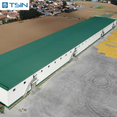 Oficinas Edificios prefabricados de estructura de acero para la agricultura Granero Almacenamiento Granero