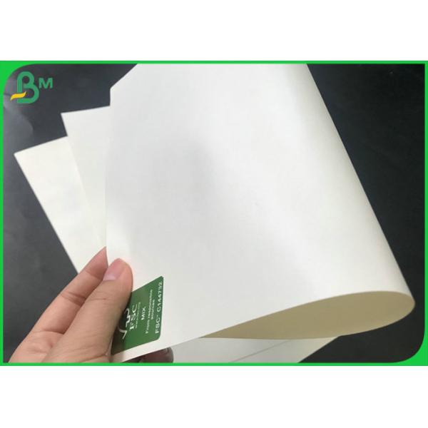 Solo papel de Kraft brillante echado a un lado del color de 40gsm 50gsm Brown + polivinílico de 10gr 15gr PE cubierto