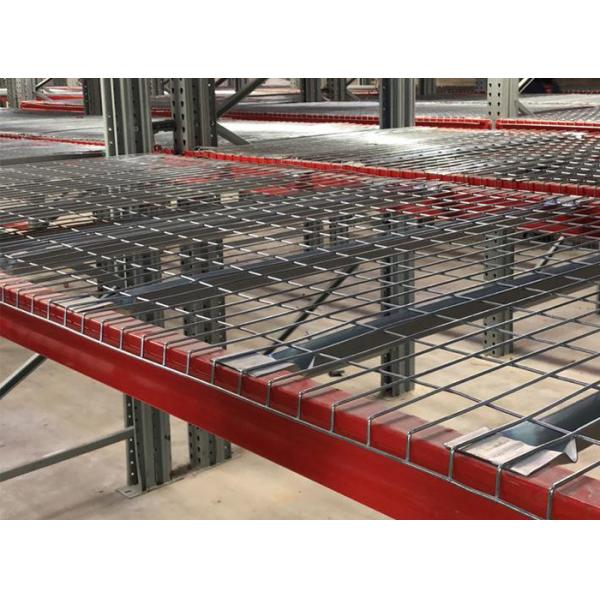 Adjustable Warehouse Pallet Racks , Wire Decking Industrial Pallet Racking Systems