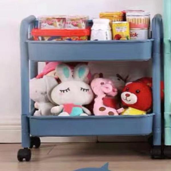 Multifunctional 5 Tier Rotatable Kitchen Vegetable Organizer with Portable Trolley