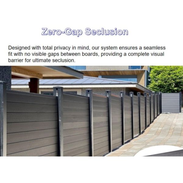 Coextrusion WPC Fence Board Wind Resistant Crack Resistant