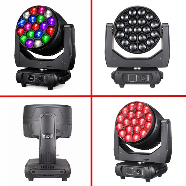 19X40W LED Zoom Bee Eye Wash Moving Head Light with Pixel Control