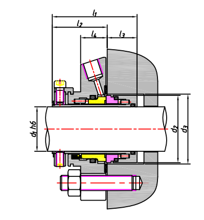 SS304 SS316 Selo mecânico de carburo de silício O Anel até 120 mm