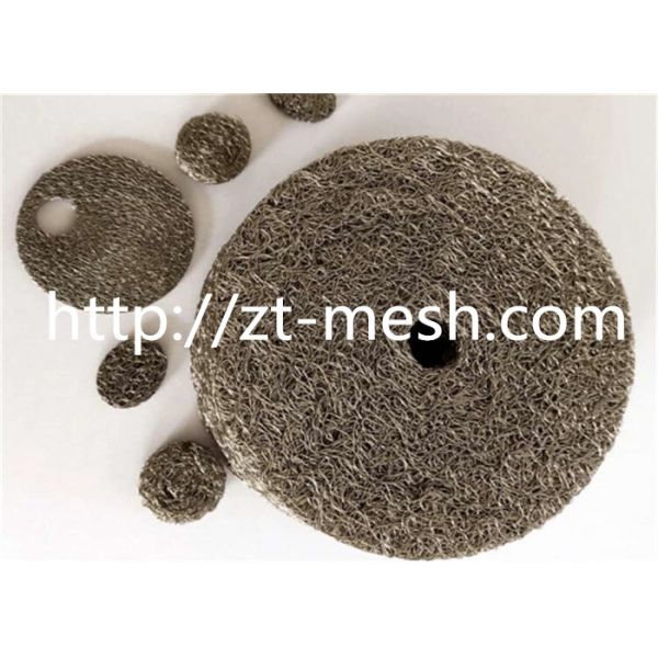 Customized Isolator Compressed Knitted Wire Mesh 10mm - 55mm 90% Filter For Automobile Engine
