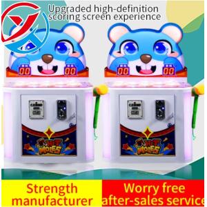 Mini borne d'arcade poussoir de pièces de style mignon, jeu de taupe avec marteau, en plastique