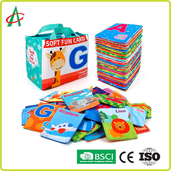 No Fading Educational Polyester Soft Books For Infants