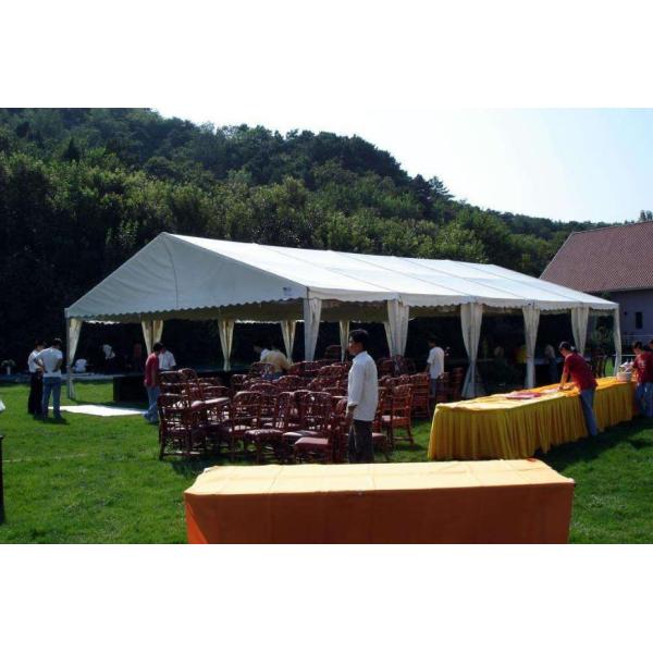 PVC Fabric Outdoor Party Tents Oxford cloth Wedding Marquee Tent , White