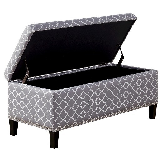 Double fabric tufted folding ottomans home goods wooden ottoman storage ottoman bench