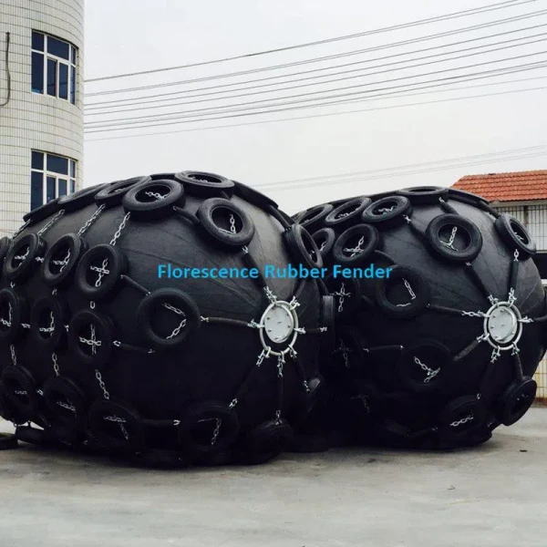 Marine Ship Port Pneumatic Rubber Fenders Black Color