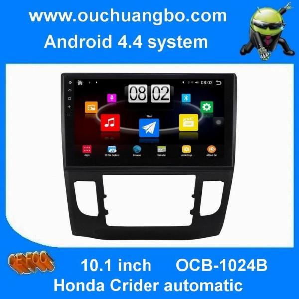 Ouchuangbo android 4.4 1024*600 capacitive touch screen gps radio player for Honda Crider automatic