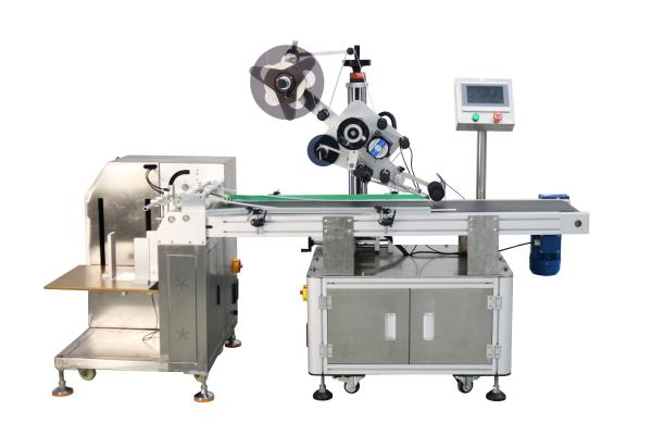 40-120PCS/min Capacity Plastic Packaging Flat Labeling Machine with Suction Feeding