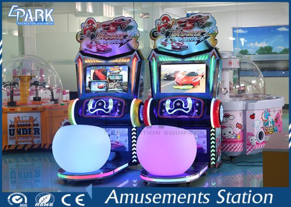 Electronic Simulator Arcade Kids Car Racing Game Machine With Stereo System