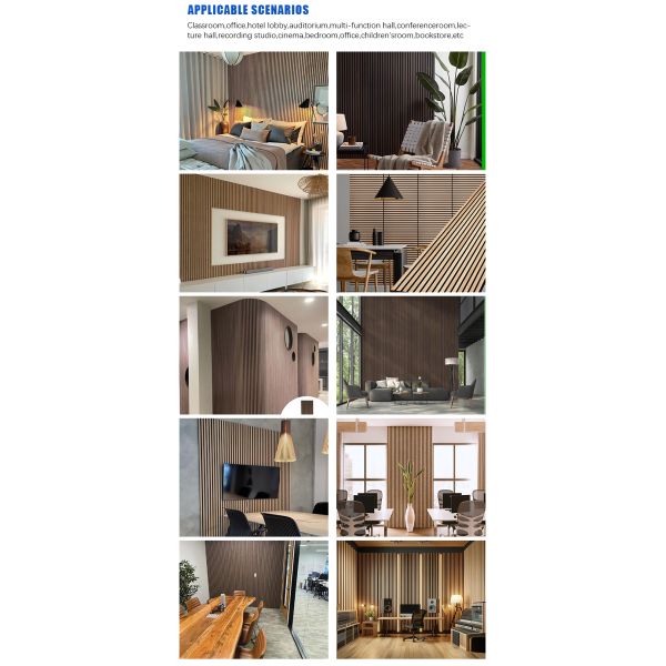 Aesthetic Gray EV Twill Slatted Wood Acoustic Panels For Renovation