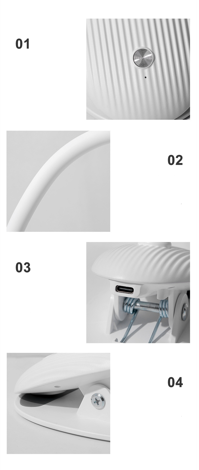 Electric Hand Fan Battery Charging USB Rechargeable Desk Cooling Table Winding Machine Small Cooler Wholesale Mini Clip Fans