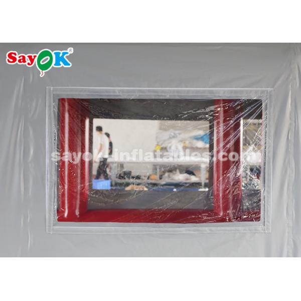 Inflatable Car Tent Mobile Inflatable Paint Spray Booth With Sponge Filter For Car Maintenance
