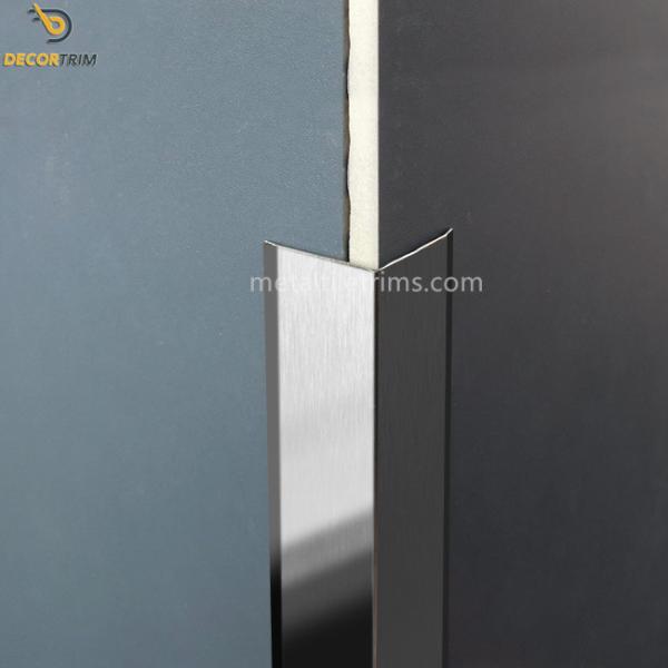 Tile Edge Trim Protection Stainless Steel Tile Trim Brush Silver 20mm