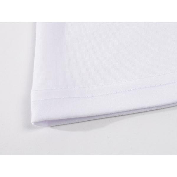 6XL Round Neck Sports T Shirts Cotton Polyester 160gsm White Color No Pilling
