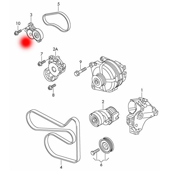 03C145299M 03C145299D Автомобильный натягиватель ремней для VW GOLF V VARIANT 1K5 1.4 TSI