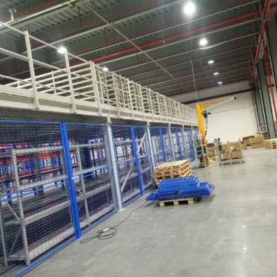 Customized Warehouse Storage Mezzanine Platform  Heavy Duty Steel Storage Platform Factory