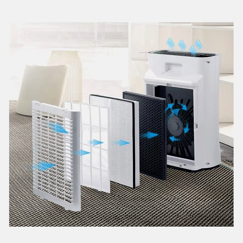 OEM Premium True HEPA Filter H13 with 99.97% Allergen Removal Efficiency and Activated Carbon Media for Air Purifiers - Customizable Size