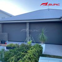 Waterproof Motorised Outdoor Roller Blinds Window Shade Patio Zipscreen Blinds
