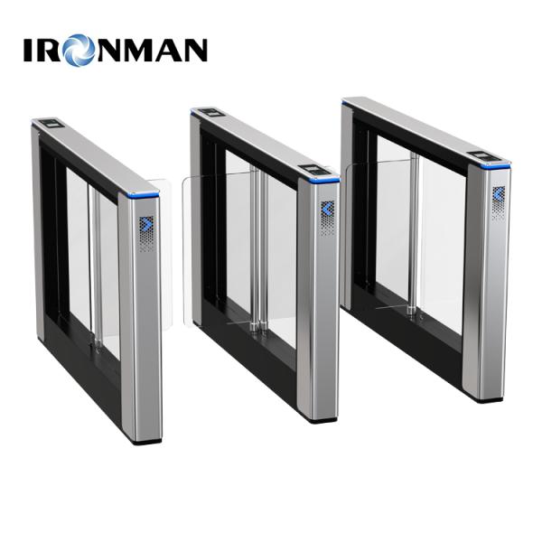 Waist High Swing Gate Turnstiles Entrance For Galvanized Steel Sheet Laser Logo For Public Toilets Gyms