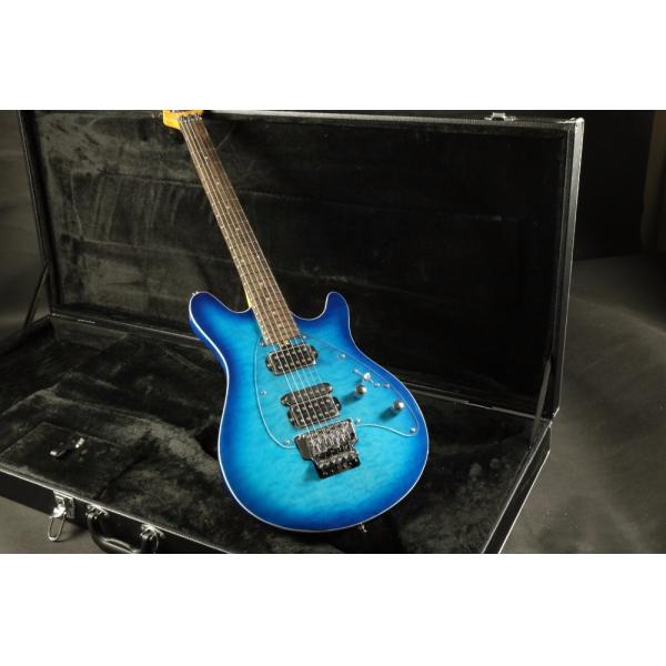 Mahogany body HsH pickups Quilted Maple Top single Binding Music Man olp Electric guitar Guitarra transparent pickguard