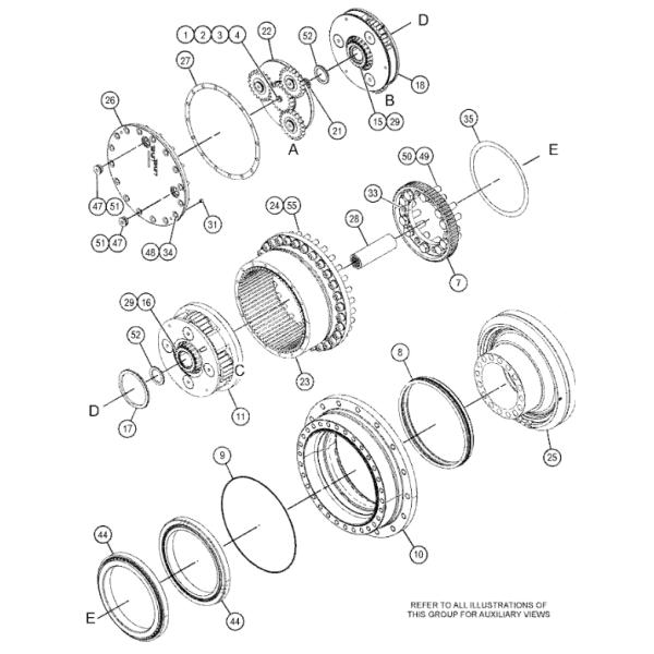 2966231 296-6231 Sun Gear Excavator Swing Gear For 328D LCR 336D 336D L 336D LN