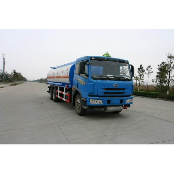 220HP FAW 6x4 22000L (5,811 US Gallon) Oil Tank Truck For Diesel / Gasoline / Petroleum Delivery