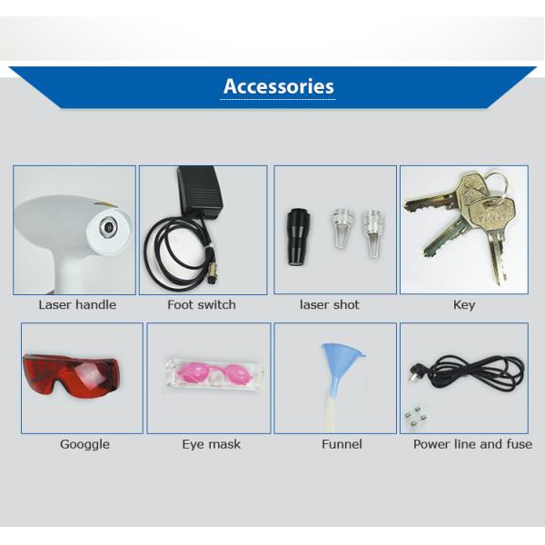 Laser à commutation de Q de ND Yag pour la thérapie de colorant de sourcil de taches de peau de carbone de Remvoal de tatouage