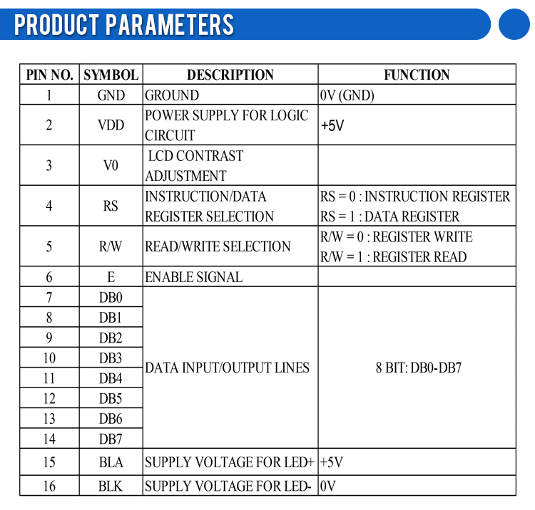 Russian BTN Black Film 2402A LCD Screen Module Multilingual Module ST7066U LCM Module Module
