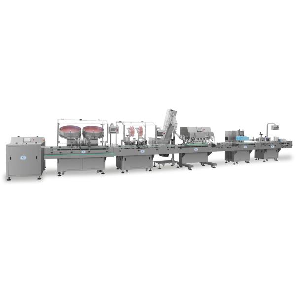 High-Speed 380V Automatic Bottle Filling Production Line with 1 Year Warranty and 1000PCS/Year Capacity