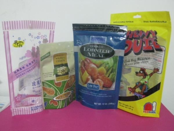 PE / AL / PET Side - Seal Stand Up Coffee Bean Snack Bag Packaging Pouch