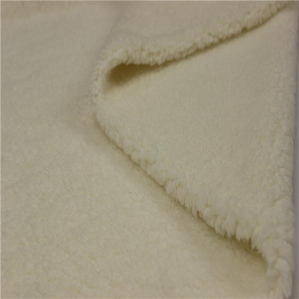 One Side Sherpa Fur Fabric  Plush Sherpa Fleece Fabric For Mountaineering Wear