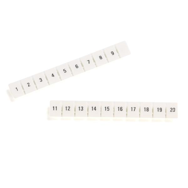 ZB6 UK2.5B UK5N Din Rail Terminal Blocks Maker Strips with Number Printed
