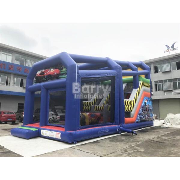 Скольжение на открытом воздухе мультфильма раздувное оживленное для детей/малыша с крышкой укрытия