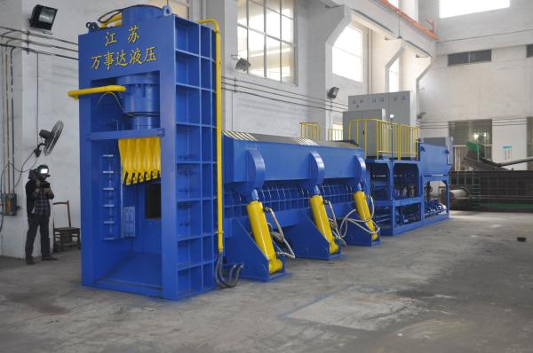 Cisa de metal de desecho de 100 toneladas con fuerza de corte de 5000kN y boca de salida de 1500x400mm para reciclaje de metales