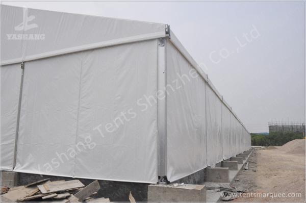 PVC Fabric Roof Outside Industrial Storage Tents Customized ISO CE Certification