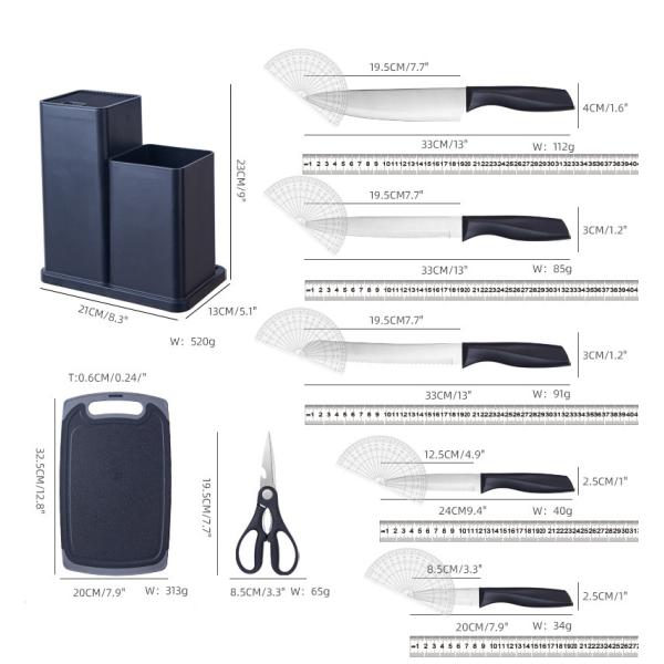 Wooden Handle 19-Piece Silicone Kitchen Utensil Set with Cutting Board Storage Bucket