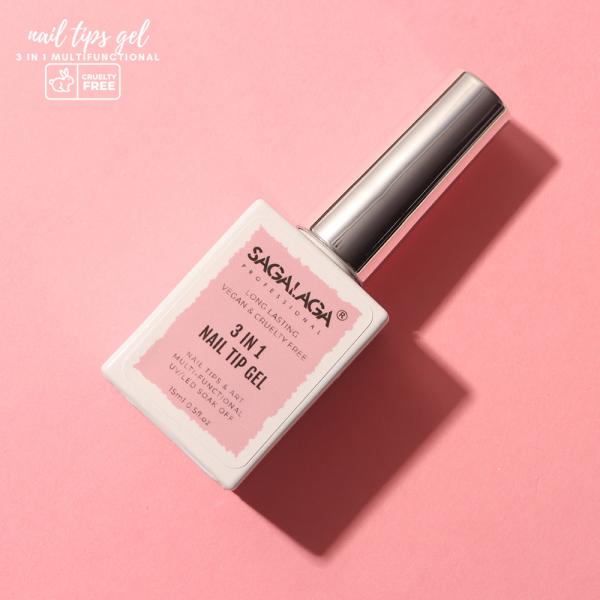 15ML Capacity Uv Led Soak Soft Solid Tips Fake Nail Glue Gel Press on Nails Glue 3 in 1 Nail Tip Adhesive Glue